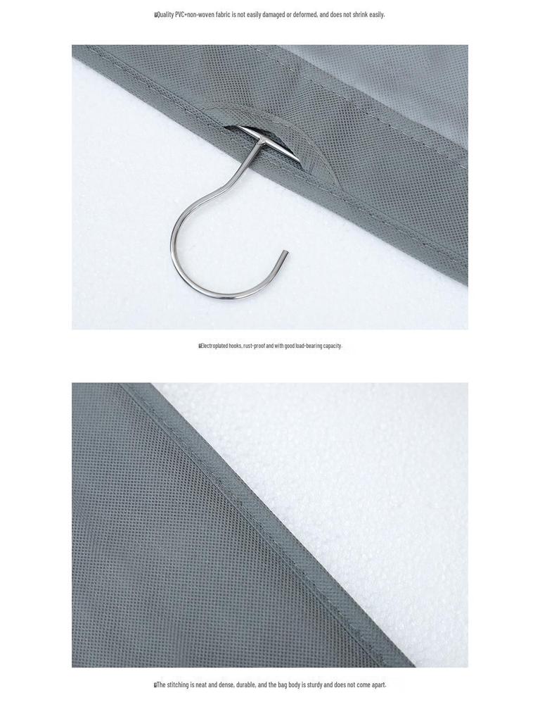 Hanging Fabric Closet Organizer: Dustproof Wardrobe Storage Rack for Door or Dormitory.