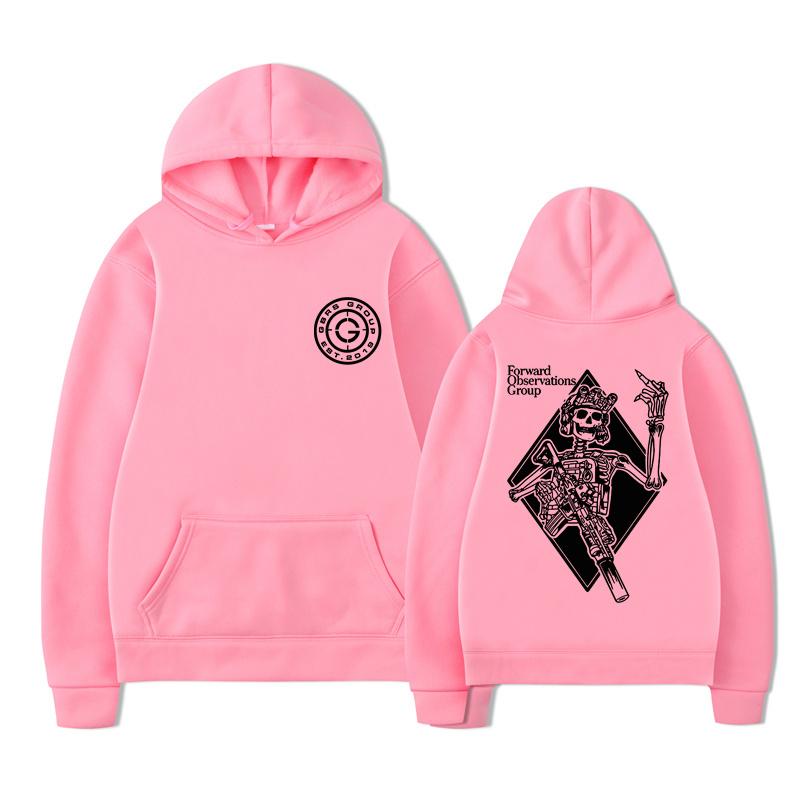 Gbrs Forward Observations Group Hoodie Punk Skeleton Hoodies Gothic Clothes Men Women Fashion Vintage Graphic Hooded Sweatshirt