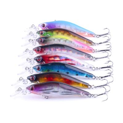 8 STÜCKE Kunststoff Minnow Angelköder Lebensechter Hechtköder Reiseangelzubehör