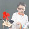 Kinder DIY Solarbetriebener Ventilator Wissenschaftsexperiment Lernspielzeug Natürliches Holzmaterial