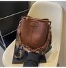 Versatile Bucket Bag Autumn and Winter Retro Women's Bag 2025 New Niche Design Broadband Messenger Bag Shoulder Bag