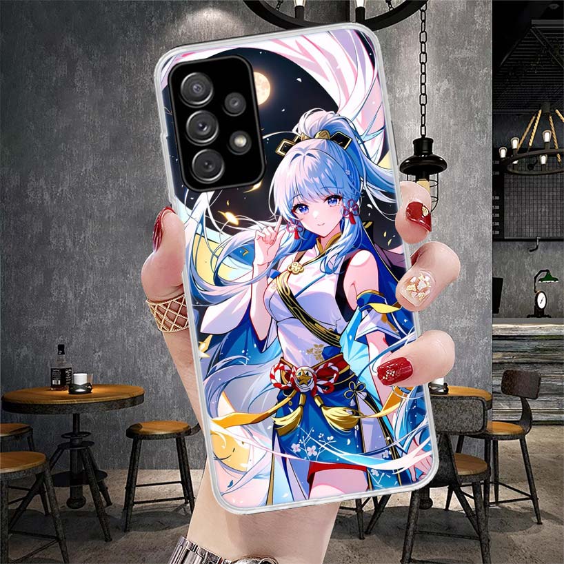 Genshin Impact Kamisato Ayaka Phone Case For Samsung Galaxy A12 A22 A32 A52 A72 A02S A51 A50S A71 A70 A31 A20S Note 20 Ultra S10
