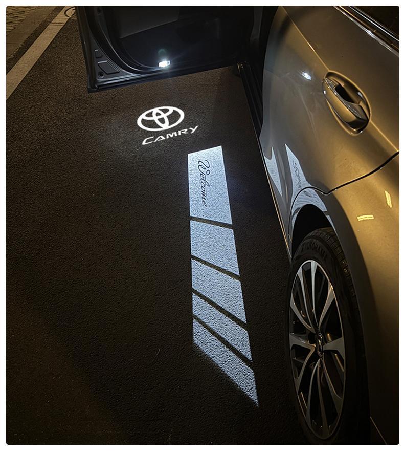 Toyota Camry Dual Lens Projection Ambient Door Light Modification