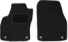 Black Front Floor Mats For: Opel Astra H Sedan, Hatchback, Station Wagon, TwinTop, Cabrio, Coupe (2003-2010)