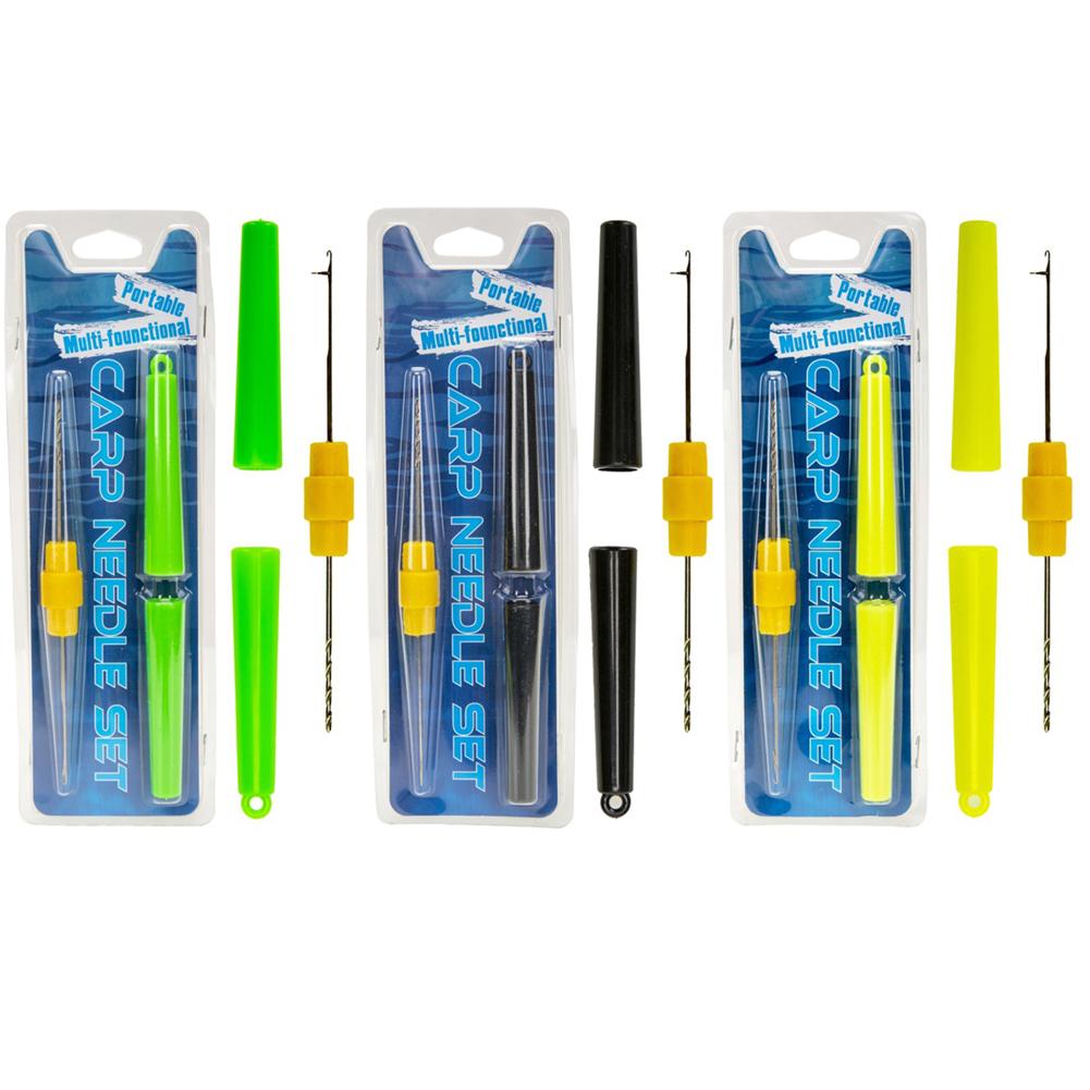 Carp Fishing Rigging Bait Needle Kit Tool Set Bait Boilie Drill Stringer Needle for Bait Hole Punching Piercing Pesca