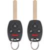 Key Fob Replacement for 2003-2007 Honda Accord Car Keyless Entry Remote Control,OUCG8D-380H-A 35111-SHJ-305,4 Buttons, 2Pcs