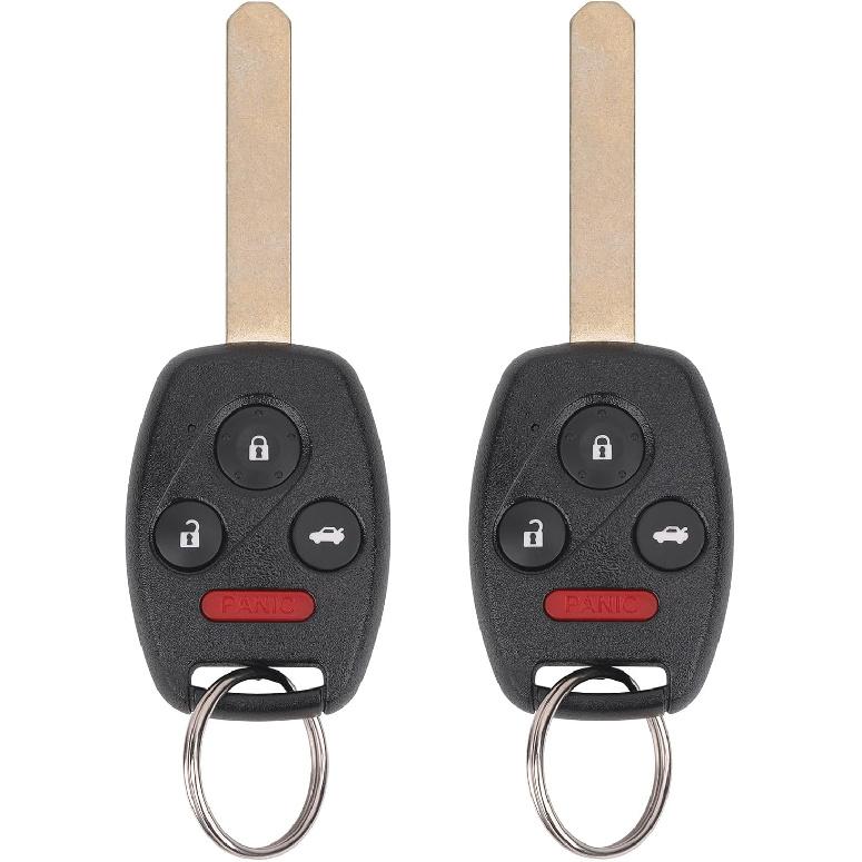 Key Fob Replacement for 2003-2007 Honda Accord Car Keyless Entry Remote Control,OUCG8D-380H-A 35111-SHJ-305,4 Buttons, 2Pcs