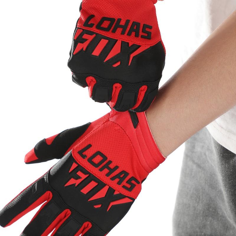 LOHASFOX Vollfinger Mountainbike-Handschuhe Offroad-Radfahren Langlebig Anti-Rutsch 6 Farben verfügbar