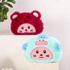 Plush Cartoon Pencil Case With Large Capacity For Kids And Students