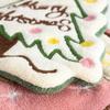 Coral velvet Christmas Hand towel for Kitchen Bathroom Handkerchief Cute Cleaning Towels with Hanging Rope Xmas Decor