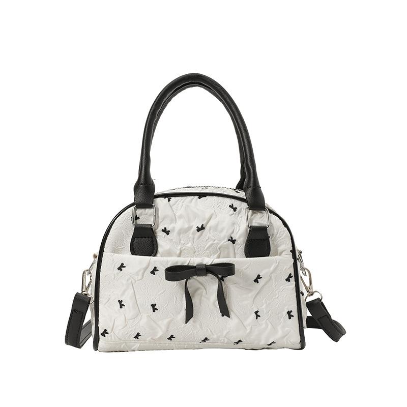 Niche contrasting color bag women s new fashion versatile messenger bag sweet cool hot girl portable bowling bag