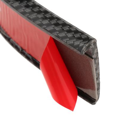 Car Fender Arch Wheel Chránič obočia Strip Black Carbon Fiber 3 8cm