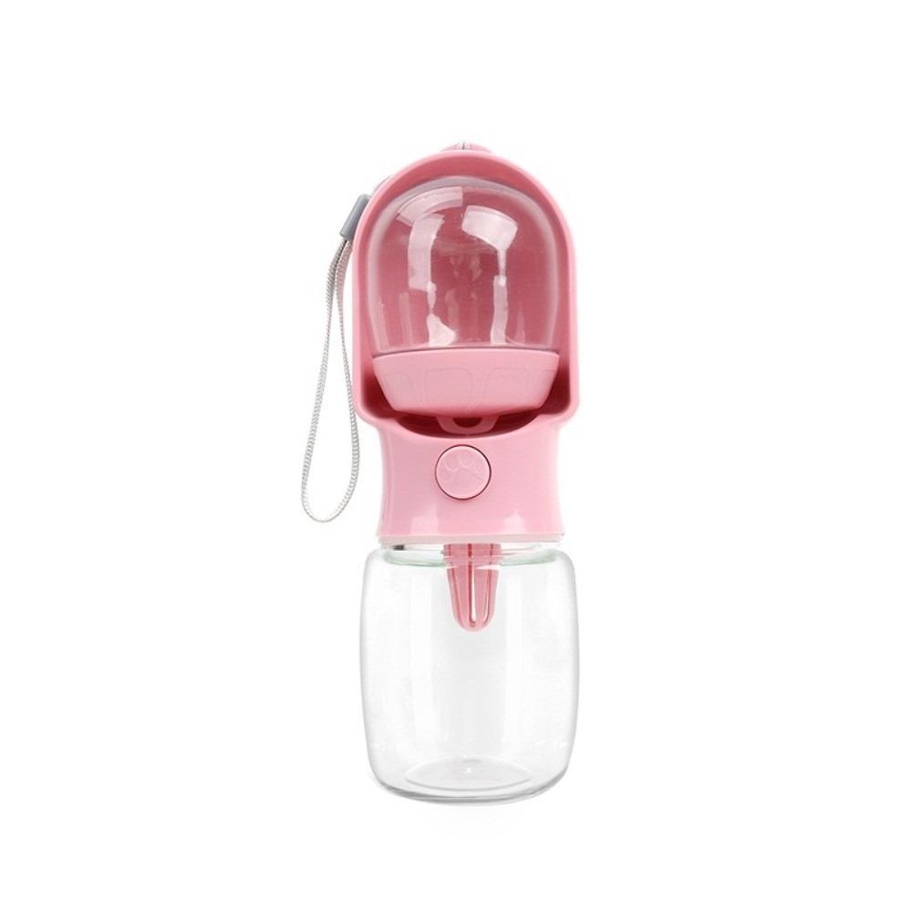 Large Capacity Portable Pet Water Bottle Leak Proof Water Dispenser  Outdoor Walking розовый