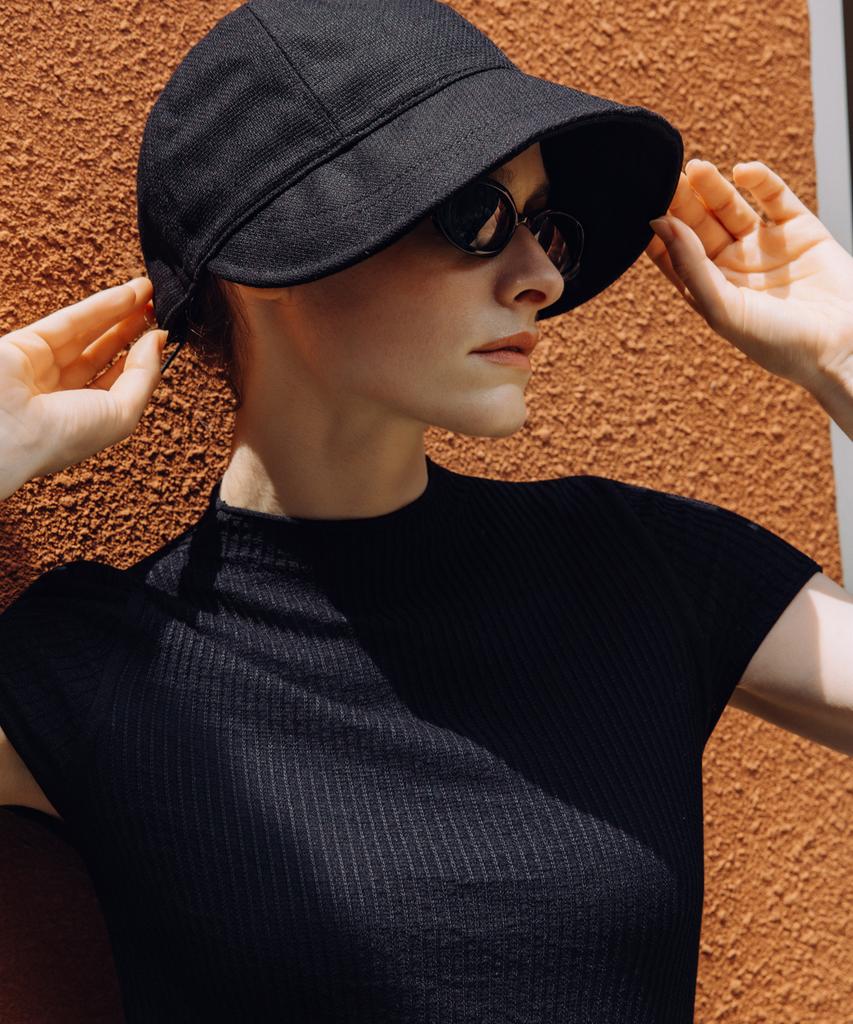 OBER GOLF Double Layer Rib Knit (Black)
