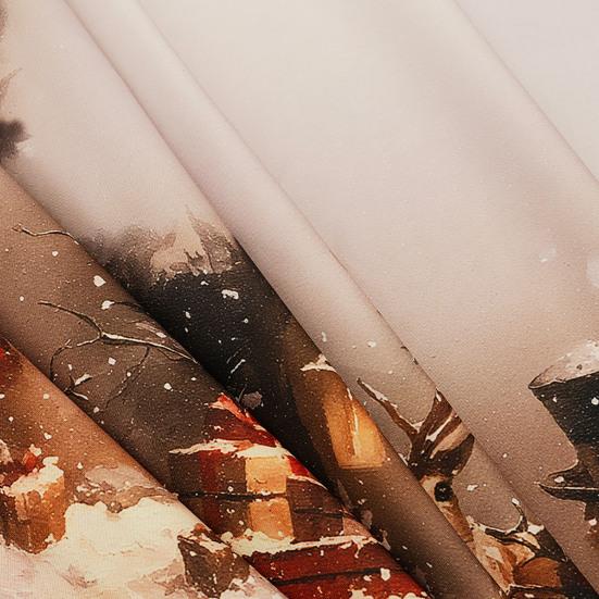 Față de masă rotundă de Crăciun Iarnă Holly Om de zăpadă Față de masă Decorativă Acoperire de masă Pânză pentru Interior Exterior Petrecere de Sărbători Decor Masă de Prânz