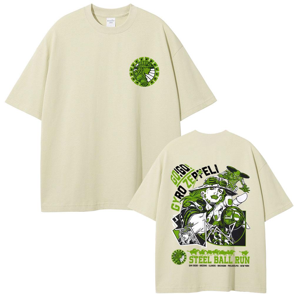 Anime JoJos Bizarre Adventure Jolyne Jotaro Graphic Tshirt Men Women Manga Fashion Vintage Tshirts Mens Oversized Tee Shirt