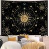 Golden Ginko Tapestry Nature Style Tapestry for Bedroom Celestial Starry Sky Tapestries Wall Hanging Aesthetic Room Decor Full
