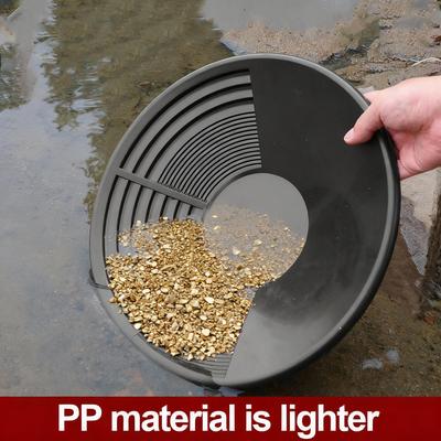 Vente Chaude Bassin de Lavage d'Or en Plastique Panne à Or pour l'Extraction d'Or Outil de Dragage de Prospection Fluviale Équipement de Lavage d'Or
