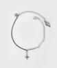 Linger Piece Black And Silver Mix Chain Bracelet