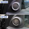 For Dodge Durango 2011-2024 Black Steel A Pillar Speaker Sound Cover Trim 2PCS