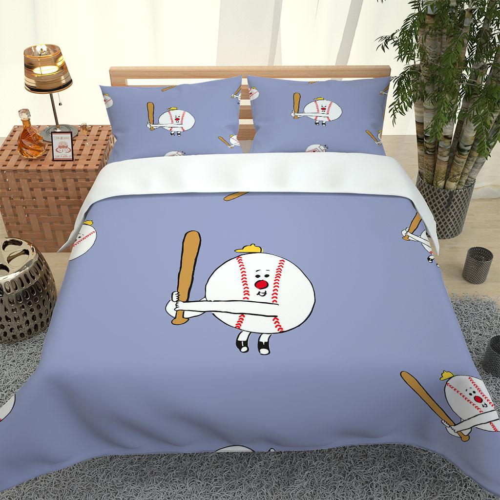 

Наборы для детей 3D Спорт Бейсбол Кровать Пододеяльник Комплект Королева Полуторный Размер Постельное Белье Односпальный Кинг Мягкий Полиэстер Покрывало W90xL190cm