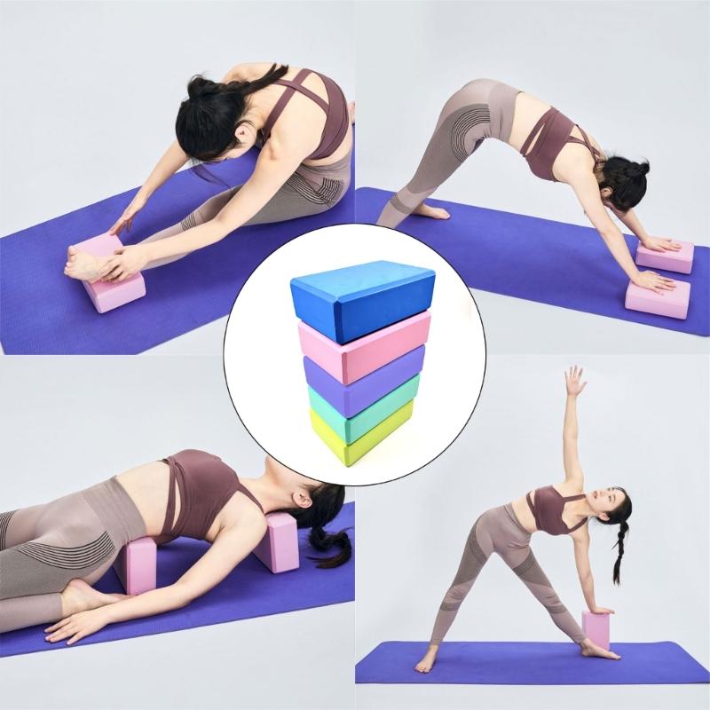 High Density Foams Yoga Brick Soft NonSlip Supportive Foams Block for Yoga, Fitness, Pilates, Stretching and Toning
