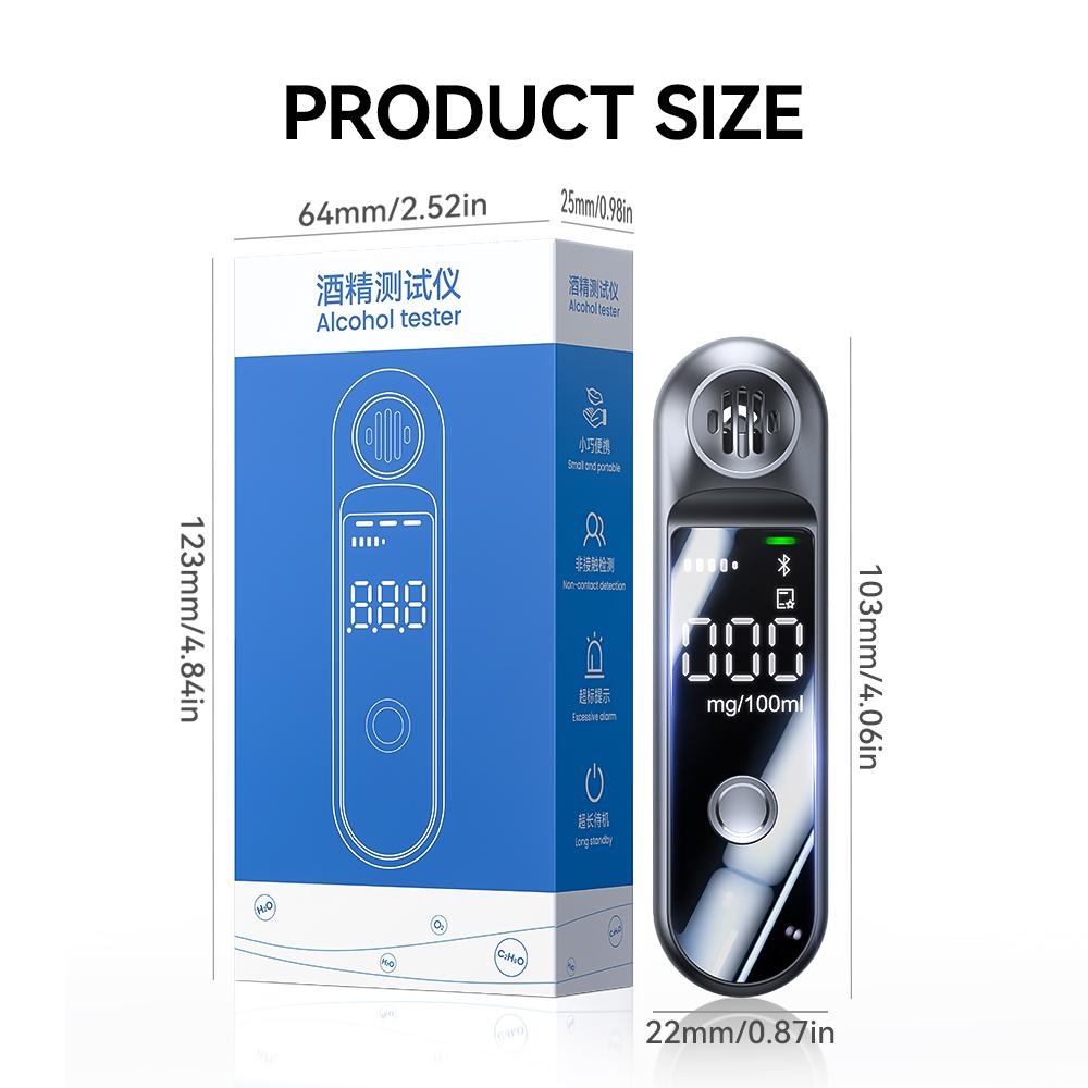 Alkoholtester, tragbares Hand-Alkoholtester-Kit zur Messung des Alkoholgehalts zu Hause