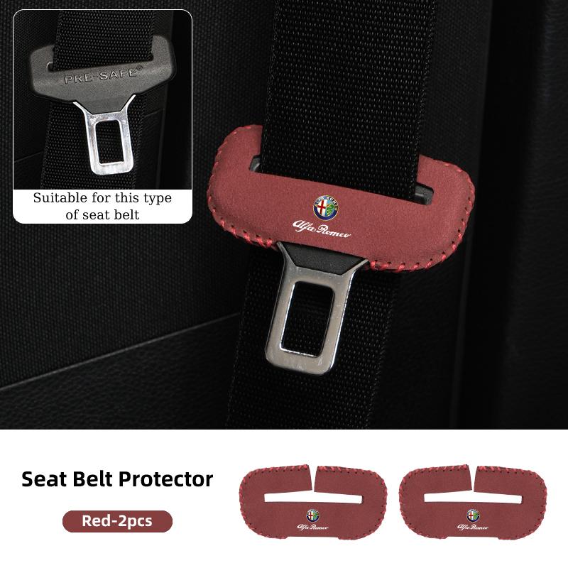 2026 Hot Sticker Car Seat Belt Clip Protector Seatbelt Buckle Plug Protective Cover For Alfa Romeo Giulietta GT 159 147 156 Mito