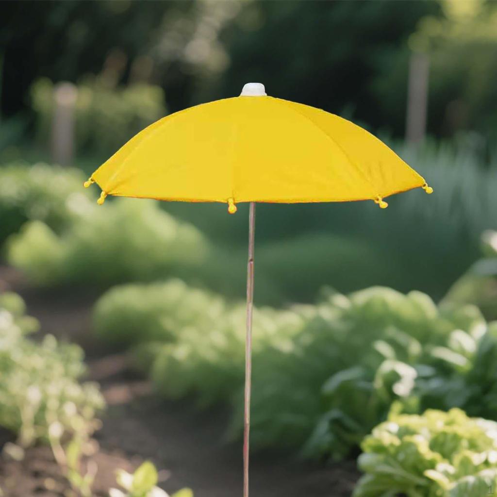 Adjustable Height Garden Umbrella, Plant Shade Cover for Courtyard