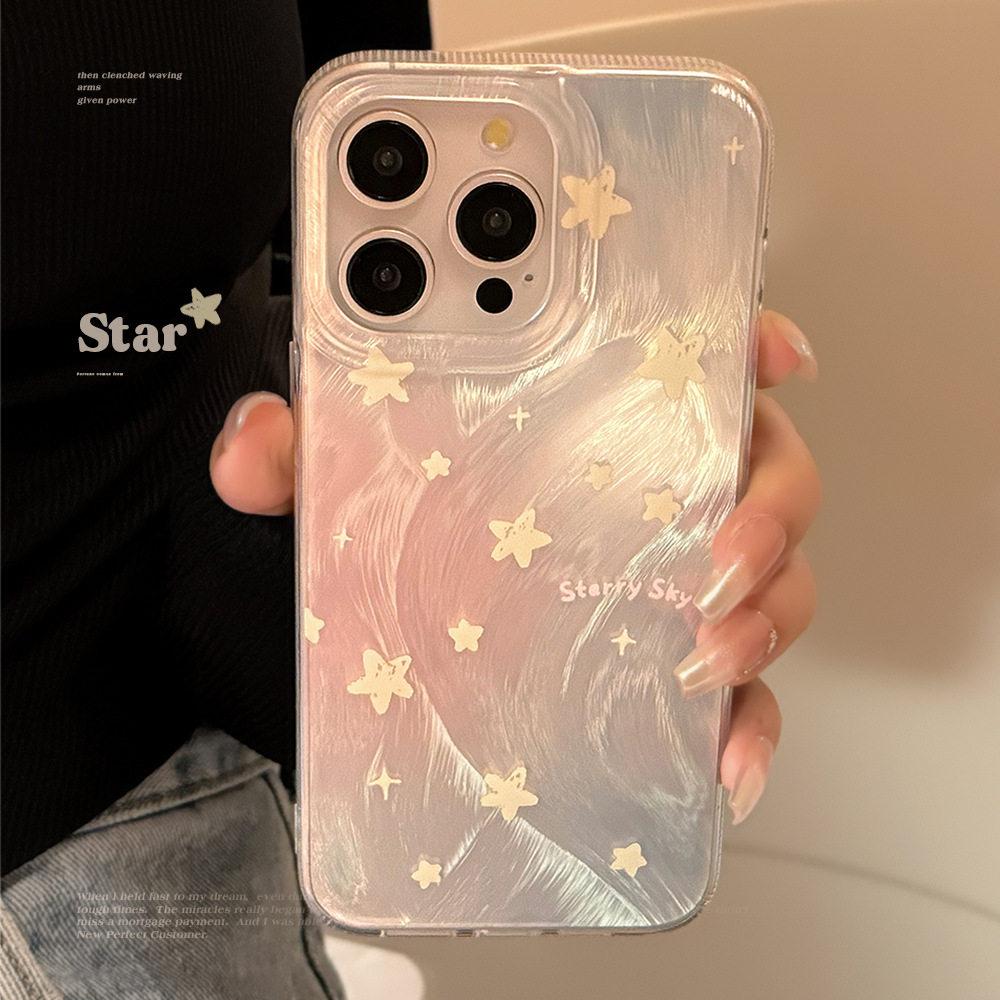 

Модный Лазерный Градиентный Чехол-Звезда Для iPhone 17 16 15 14 13 12 11 Pro Max Plus 16E 17 Air XS Max X XR Задняя Крышка iPhone XR