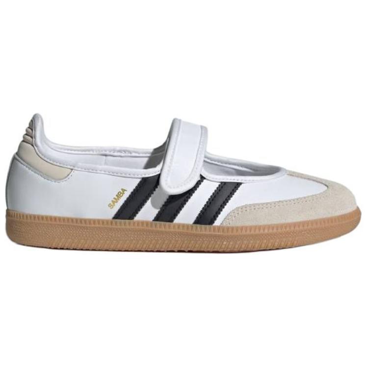Adidas Samba Jane White Black Gum Women Sneakers Footwear-White Alumina Core-Black JR1402