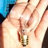 G40 Tungsten Filament Bulb, E12 220V, European Standard, Waterproof Outdoor Glass Incandescent Spare Bulb for Atmosphere Lighting.