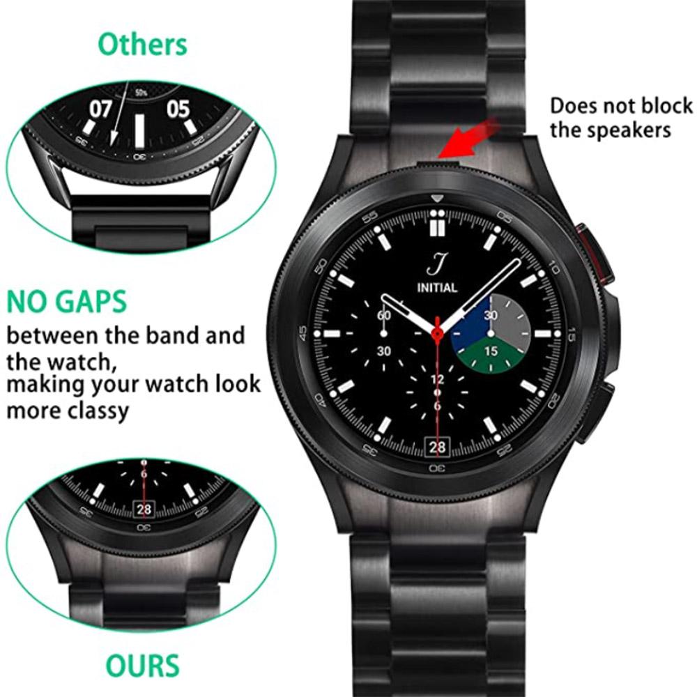 Metal Strap for Samsung Galaxy Watch 7 FE 6 5 4 40mm 44mm No Gaps Bracelet for Galaxy Watch 6 Classic 47mm 43mm/5 Pro 45mm Strap