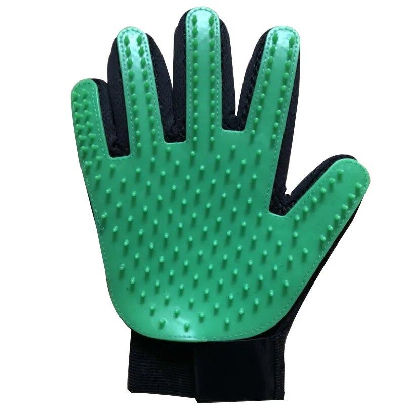 1PC Katzenhaarentfernungshandschuhe Gummi Haustier Schönheit Reinigung Pflege Effektive Massage Hund Kämme Schwimmende Bürste 6 Farbe