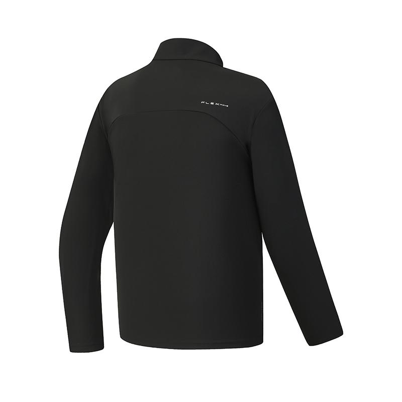 Fila Fitness Series Simple Classic Casual Sports Training Comfortable Versatile Knitted Jacket Men Jackets Deep-Black A11M611504FBK