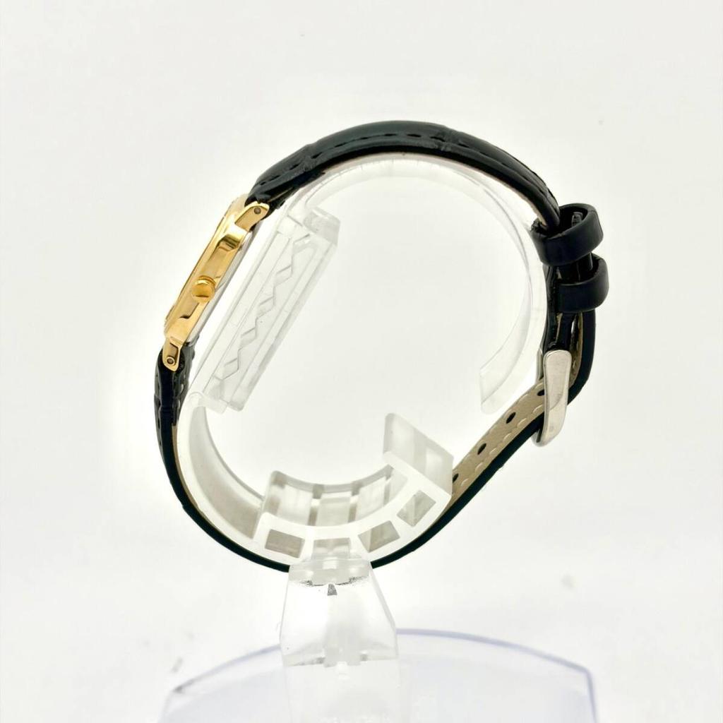 SEIKO Watch Gold Square 442023 New Strap [Excellent Condition/New Battery] Ladies' 2C20-5000