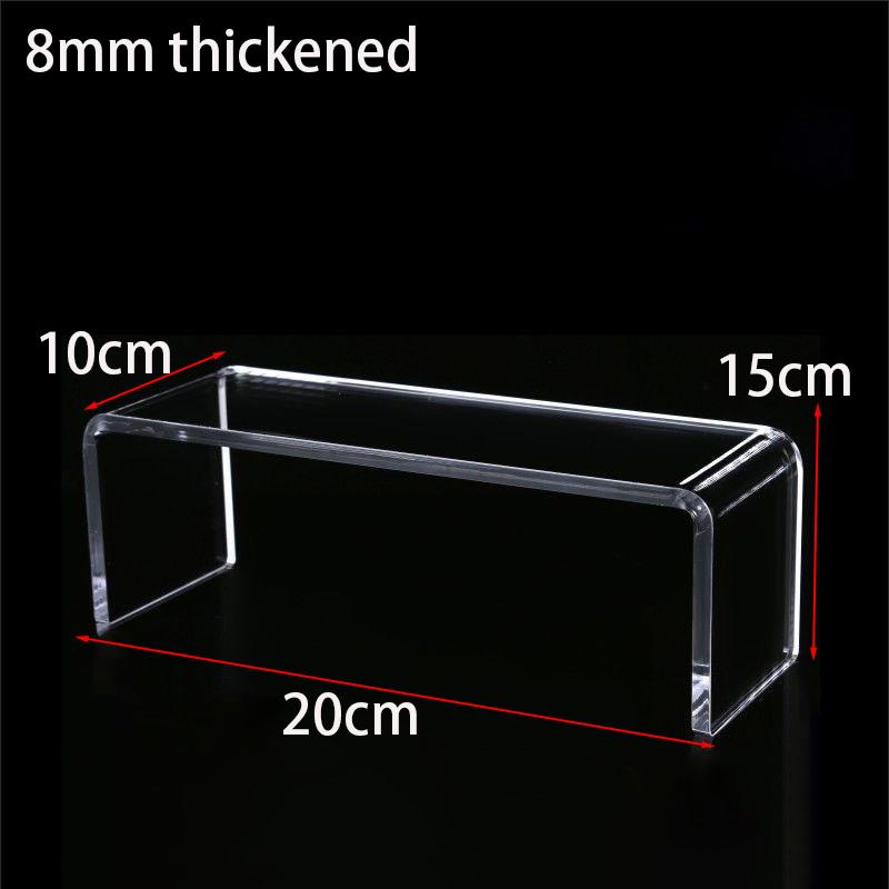 Acrylic Display Riser,Thicken 8mm Clear Display Shelf for Cupcake Stand,Figurines,Collectibles Kitchen Bathroom Home Organizer