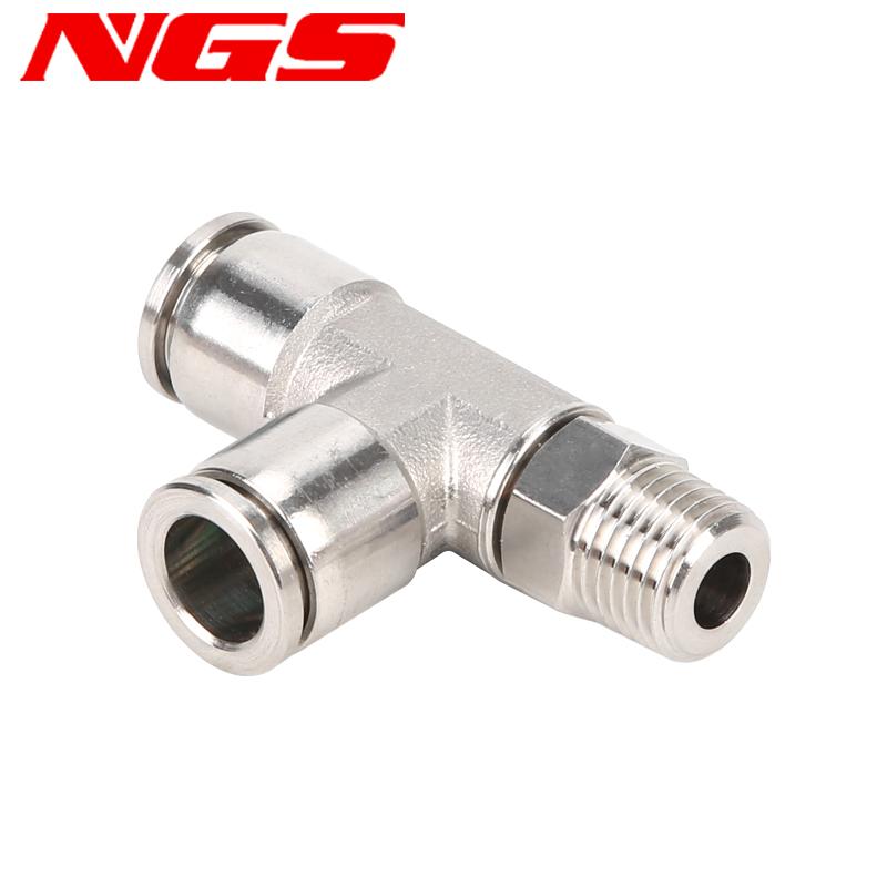 SUS 304 Edelstahl Pneumatikschlauchfitting PC PCF PL PE PU 8mm Vollmetall Schnellverschluss Rohrverbinder Gelenk 1/2 1/8 1/4 3/8 Motordichtungen 6