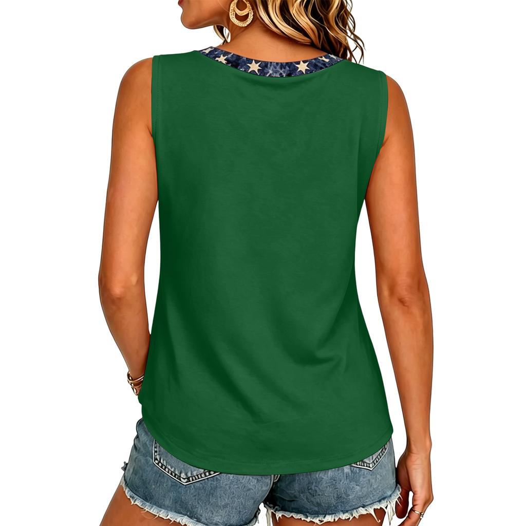 Women’s V Neck Casual Short Sleeve T Shirt Top with Letter Print Loose Fit Style Lightweight Comfortable