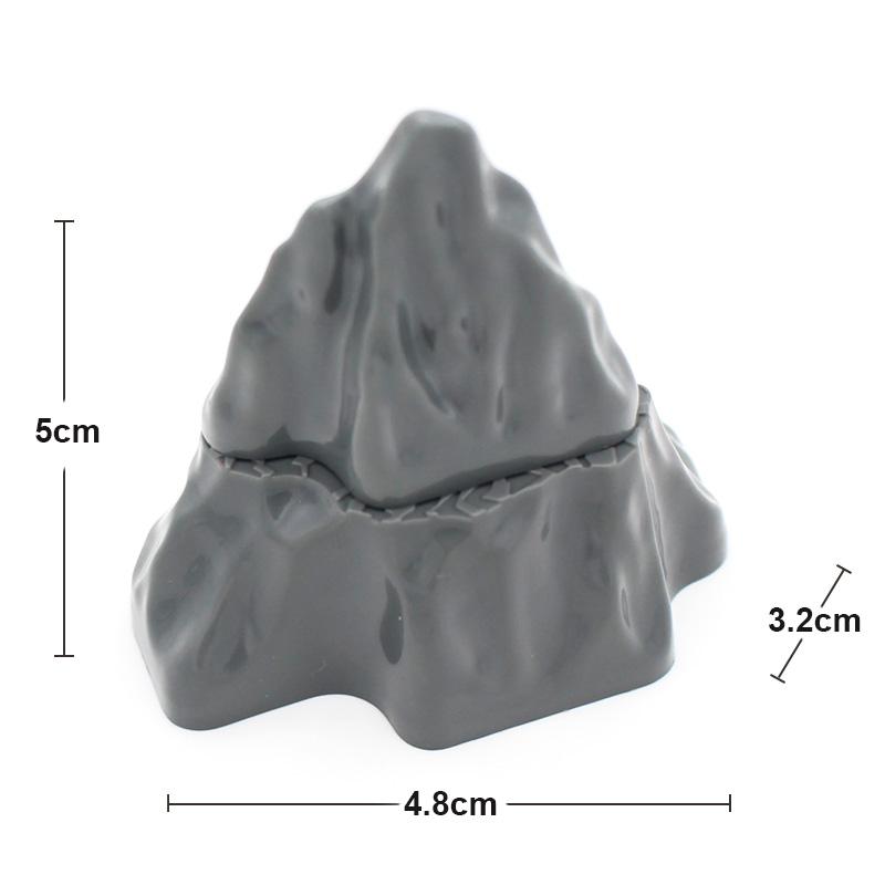 MOC Bricks Rock Panel Base 6x4 Top 2x4 City Hill DIY Cave Stone Jungle Building Block Toys Compatible with View