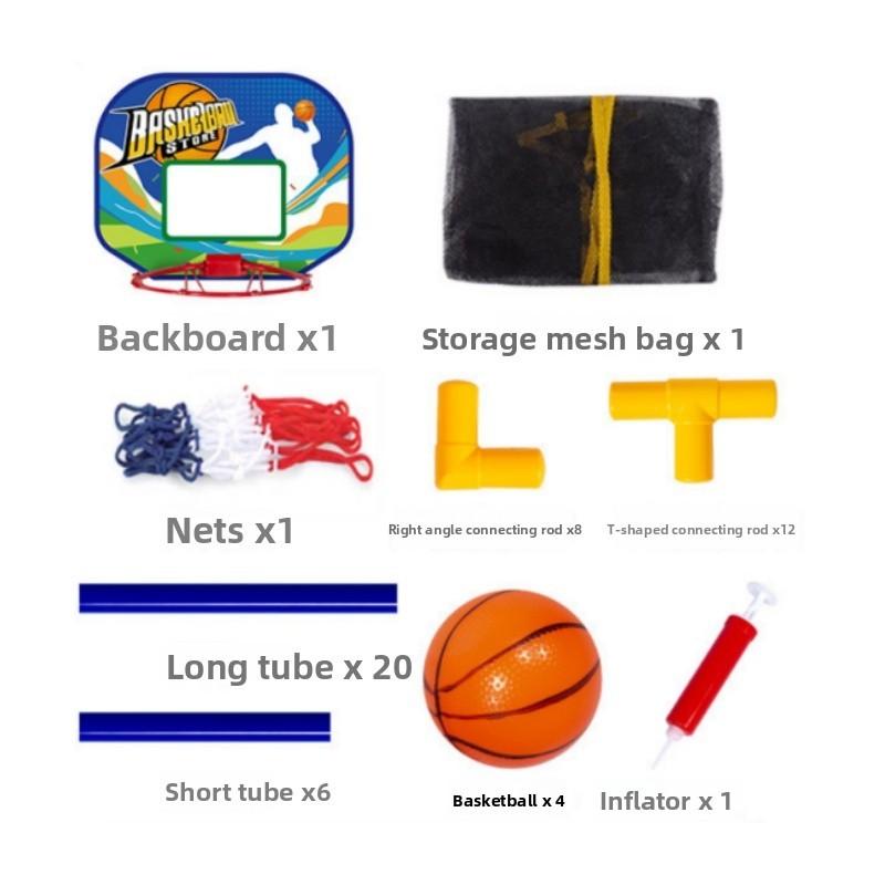 Indoor Outdoor Childrens Basketball Hoop With Inflatable Ball And Pump For Active Play