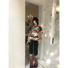 Y2K Neue Anime Mode Kurze Tops Sommer Niedliche T-Shirts Cartoon Bedruckt High Street Gothic Kurze Hottie T-Shirts