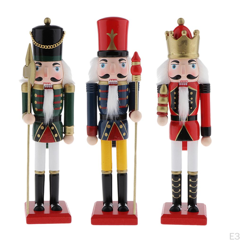 /Soldier Nutcracker Traditional in Uniform, Collectible Music Box Festive christmas