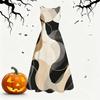 Women Plus Size Round Neck Sleeveless Abstract Printed Tie Waist A Line Long Dress