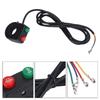Dilwe Bike Switch Horn Motorcycle Light Handlebar Switch Turn Signal Horn Speaker High Beam
