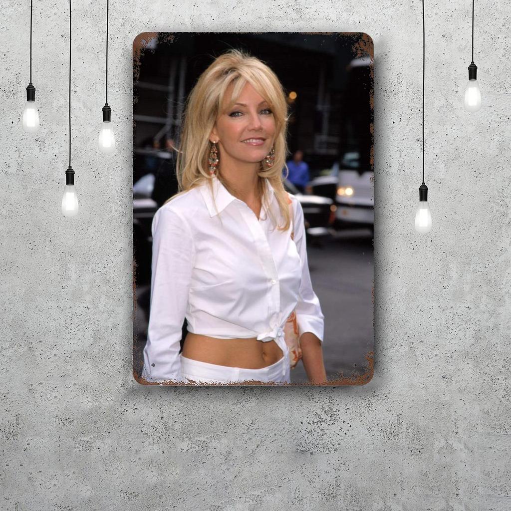 Heather Locklear Vintage Tin Sign Home Decor Wall Decor Art Wall Mural Room Decoration Decor Retro Metal Sign Plate Bar Posters