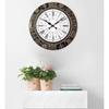 Blumenmalerei Holz Antik Analog Wanduhr für Zuhause, Büro, Schule, Fitnessstudio, Geschäft und zum Verschenken |