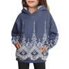 Girls' Hooded Tie-Dye Sweatshirt - Pullover Print Top