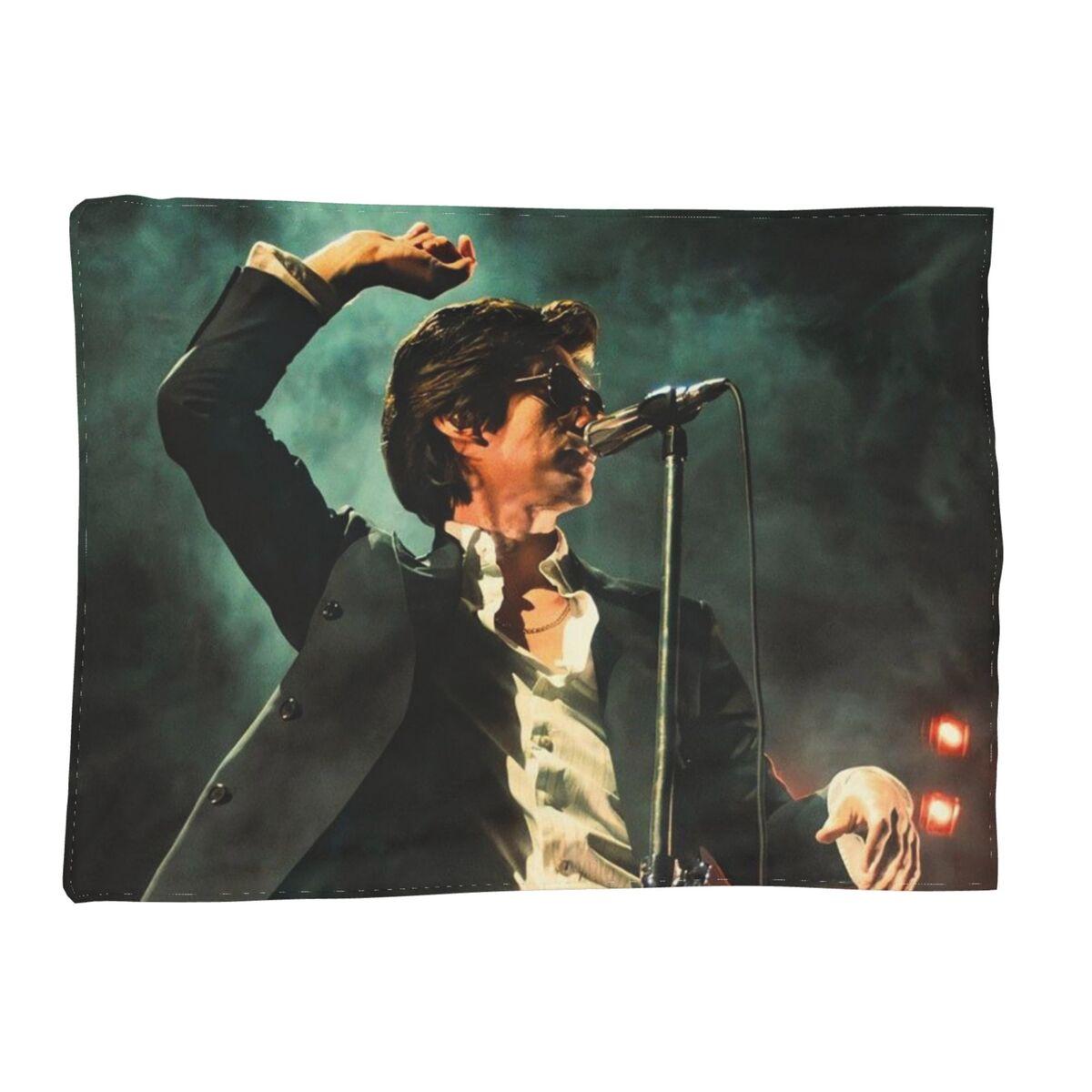 

A-Alex Turner A-Arctics Monkeys Music Tour Blankets Soft Warm Flannel Throw Blanket Bedspread for Bed Living room Picnic Travel 80x120cm