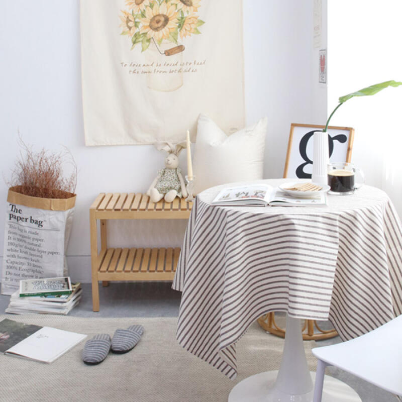 

Normal Stripe Two-Way Tablecloth and Curtain 2 Colors M brown